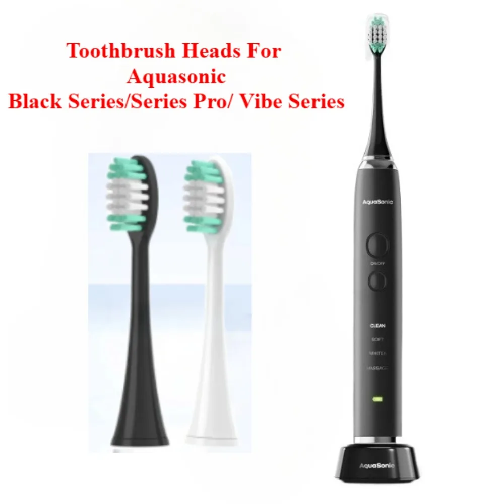 Electric Toothbrush Heads For Aquasonic Black Series/Series Pro/ Vibe Series  Electric Toothbrush Unisex Replacement Nozzle