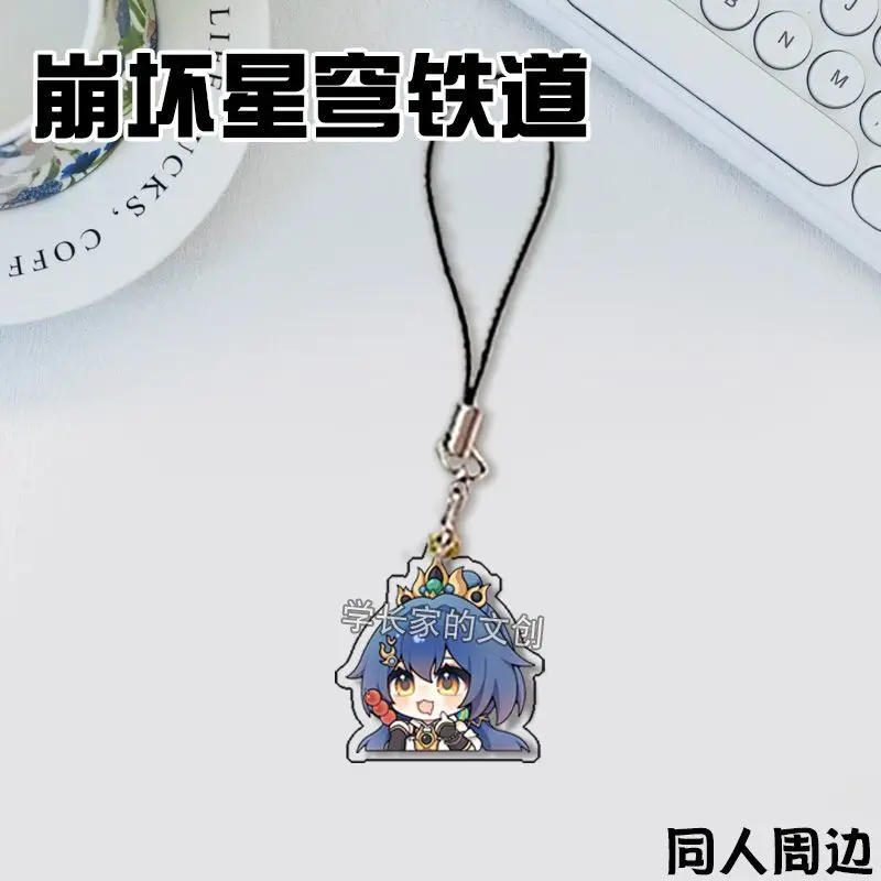Honkai: Star Rail Anime, Jiaoqiu Feixiao, Acrylique, Mignon, Téléphone Portable, JOPendant, Dessin Animé, Porte-clés, Lanière, Sac, Décoration, Cadeau