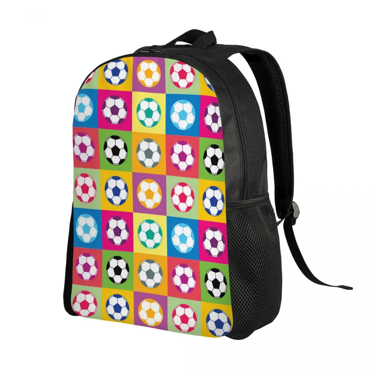 Custom Soccer Balls Lover Football Backpacks for Men Women Waterproof College School Sports Gift Bag Printing Bookbags