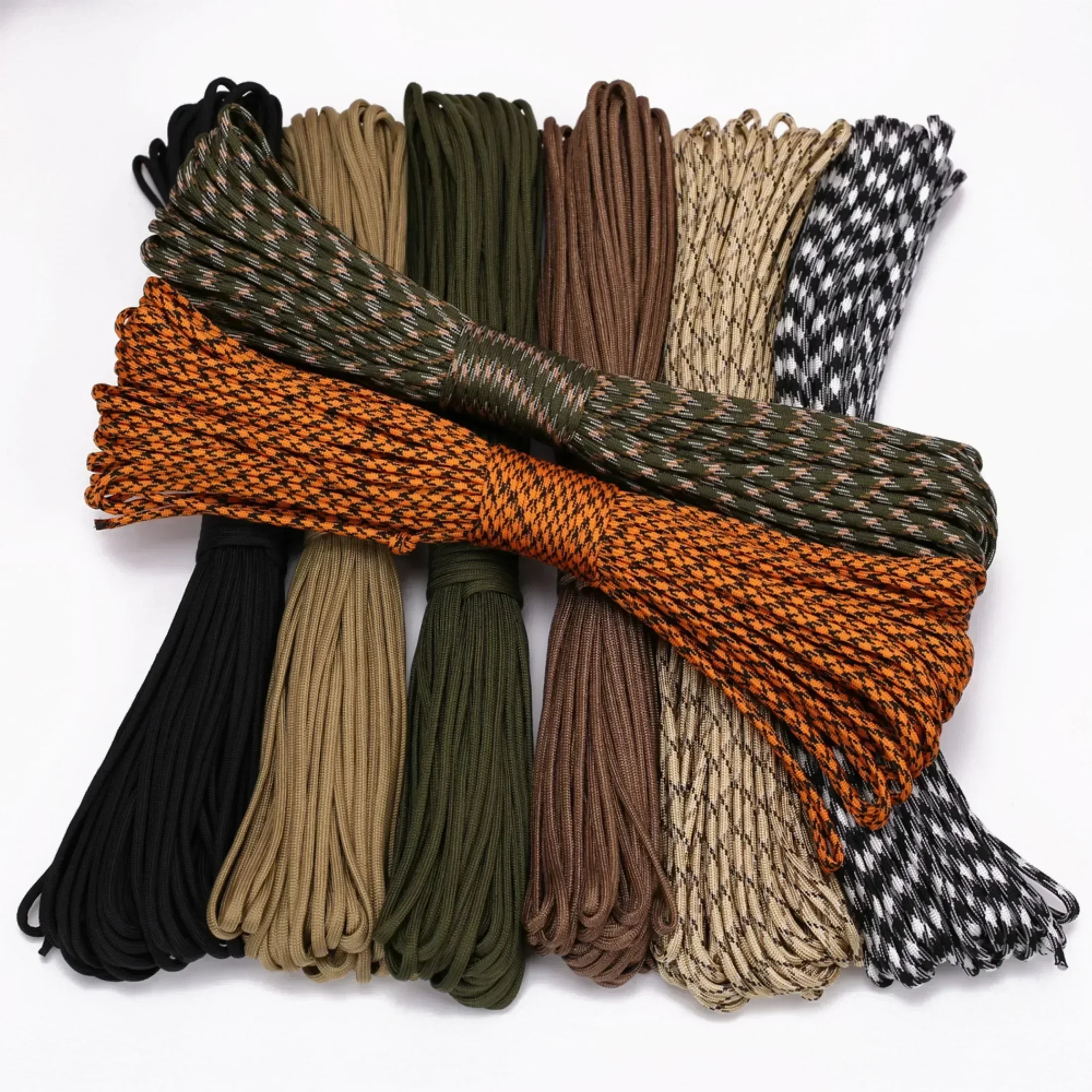 3M/5M/8M/16M Dia.4mm 7 Stand Cores Paracord for Survival Parachute Cord Lanyard Camping Climbing Camping Rope Hiking Clothesline