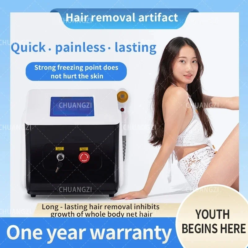 808nm Hair Removal Diode Machine Ice Platinum Body Face Underarm Cooling Head Permanent Painless