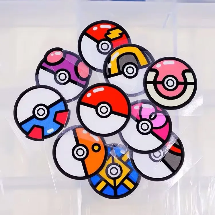 البوكيمون قزم الكرتون ملصقات أنيمي البسيطة قزم الكرة ملصقات السيارات لطيف الكرتون Kawaii الإبداعية خدش ملصقات عاكسة