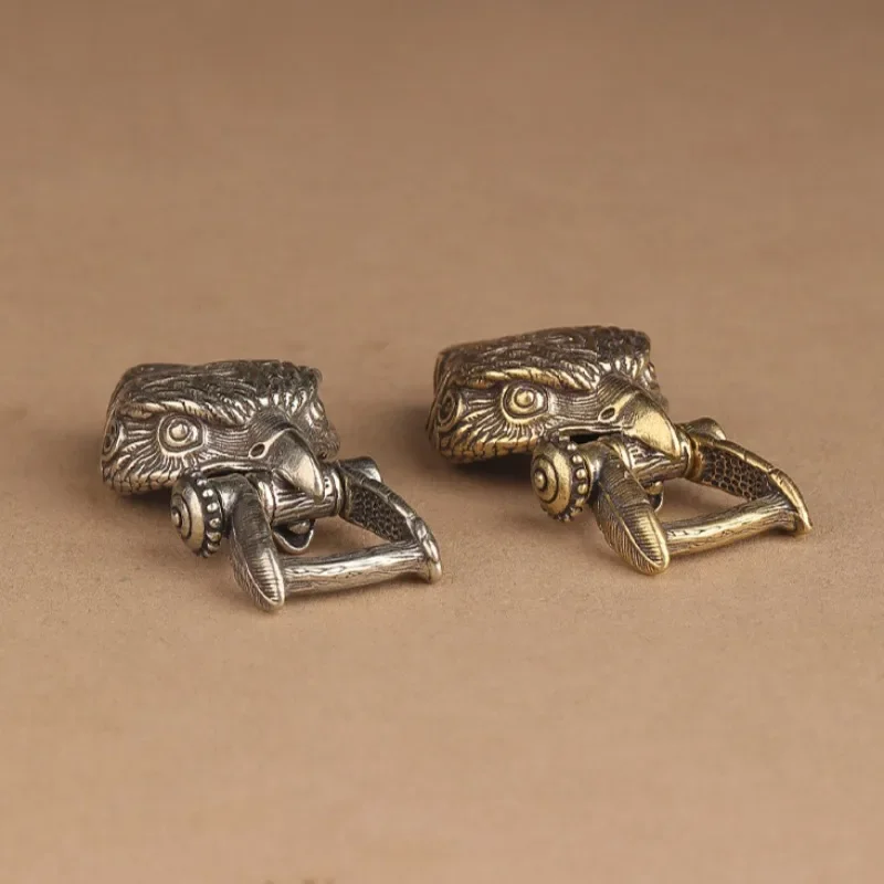 Brass Eagle Buckle Braided Rope Bracelets Accessory Decoration Keychain Ornament Outdoor Tool