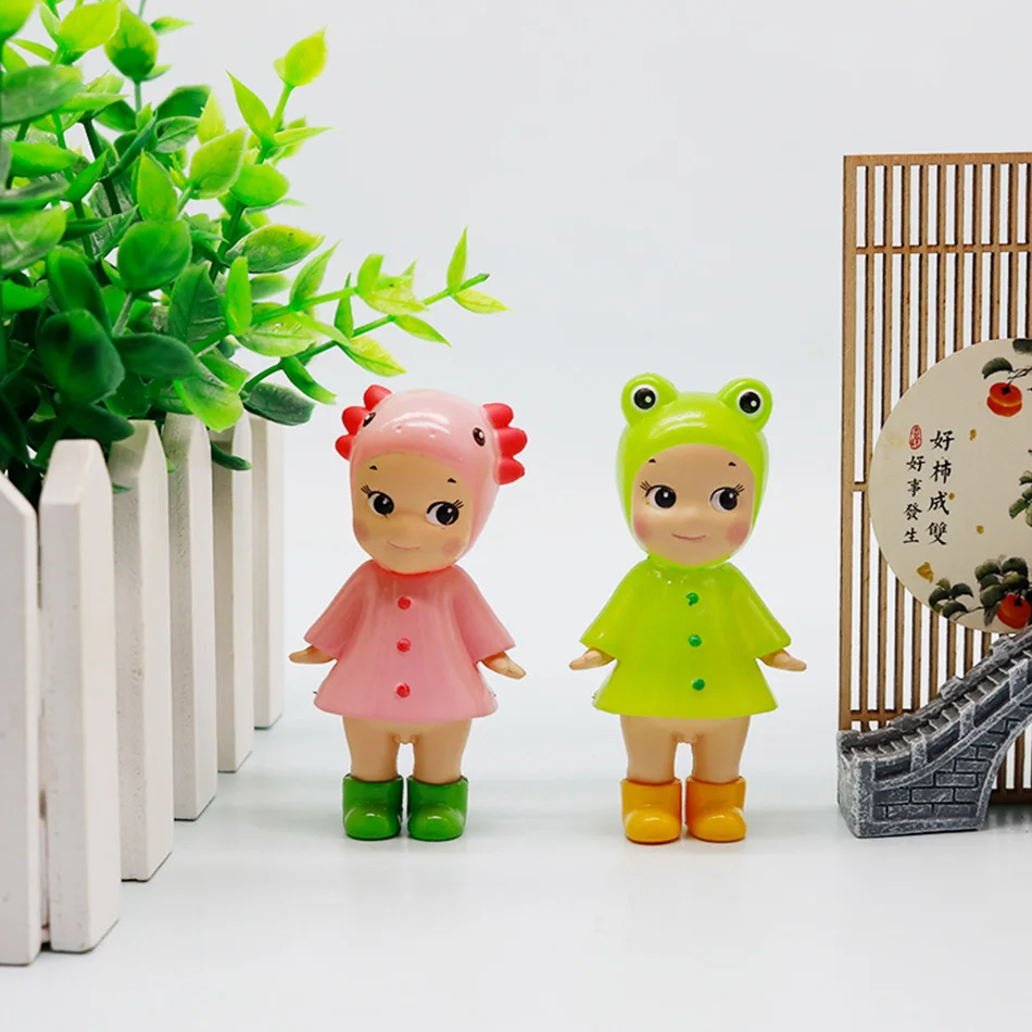 سلسلة I LOVE RAINY DAY - صندوق أعمى قابل للجمع (6 أنماط) لتزيين شاشة الهاتف - هدية غامضة لطيفة لعيد الميلاد والحفلات