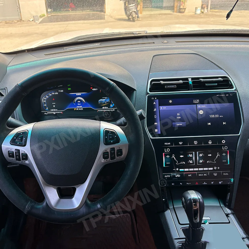 12.3 Inch Car Digital Odometer For Ford Explorer 2011-2016 LCD instrument Panel Speed Meter Digital Cluster Displayer Smart Auto