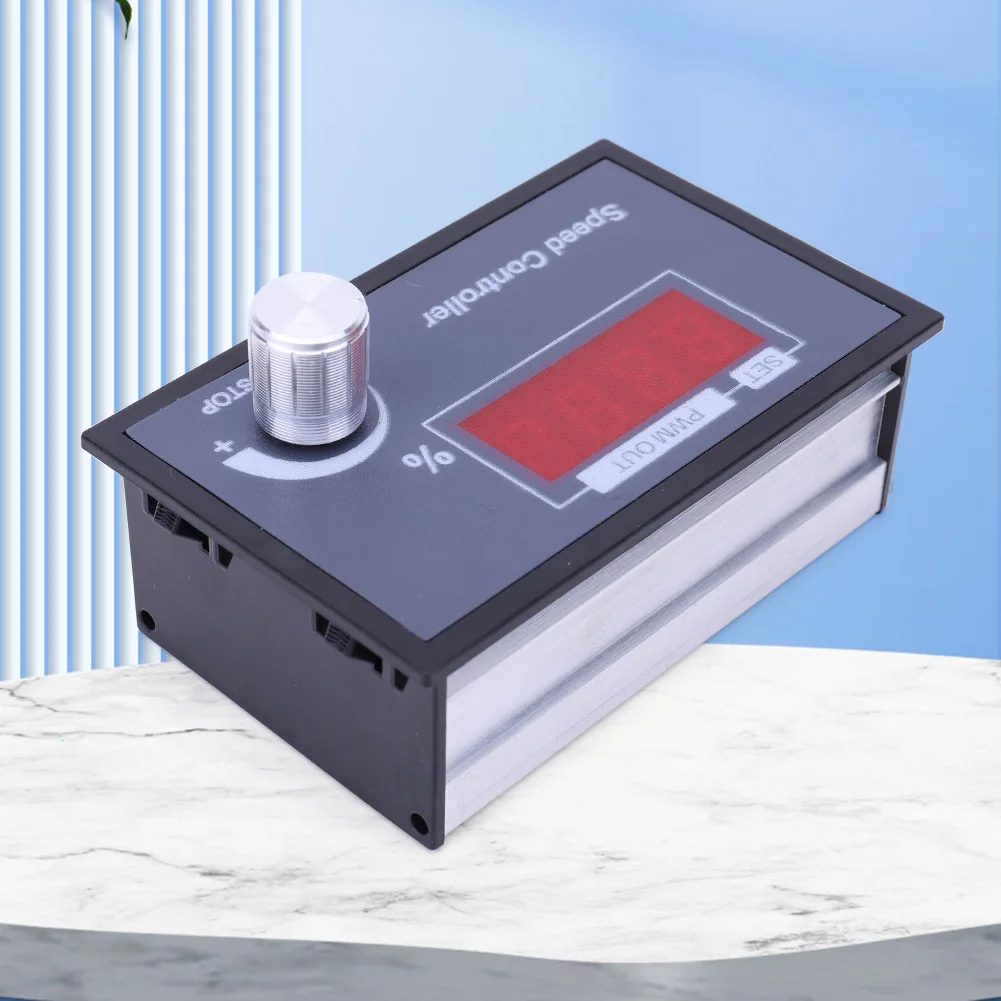 PWM DC Motor Speed Control Switch High Precision Smart DC Speed Stepless Regulator 6-60V Start Stop Switch Electronic Components