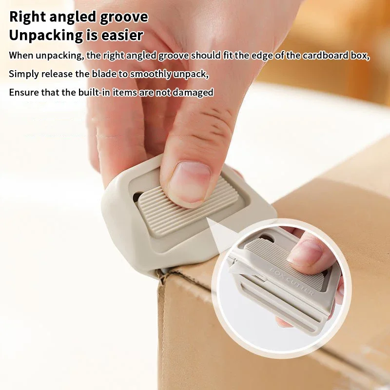 2PCS Automatic Retractable Box Cutter Ceramic Blade Magnetic Safety Portable Opening Tool For Home Offices Warehouses Logistics