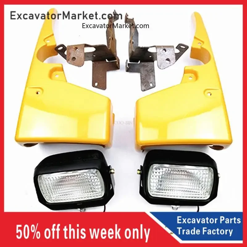 FOR CATERPILLAR 320D/324/325/326/329/330D Excavator cab light cover work light Excavator Accessories