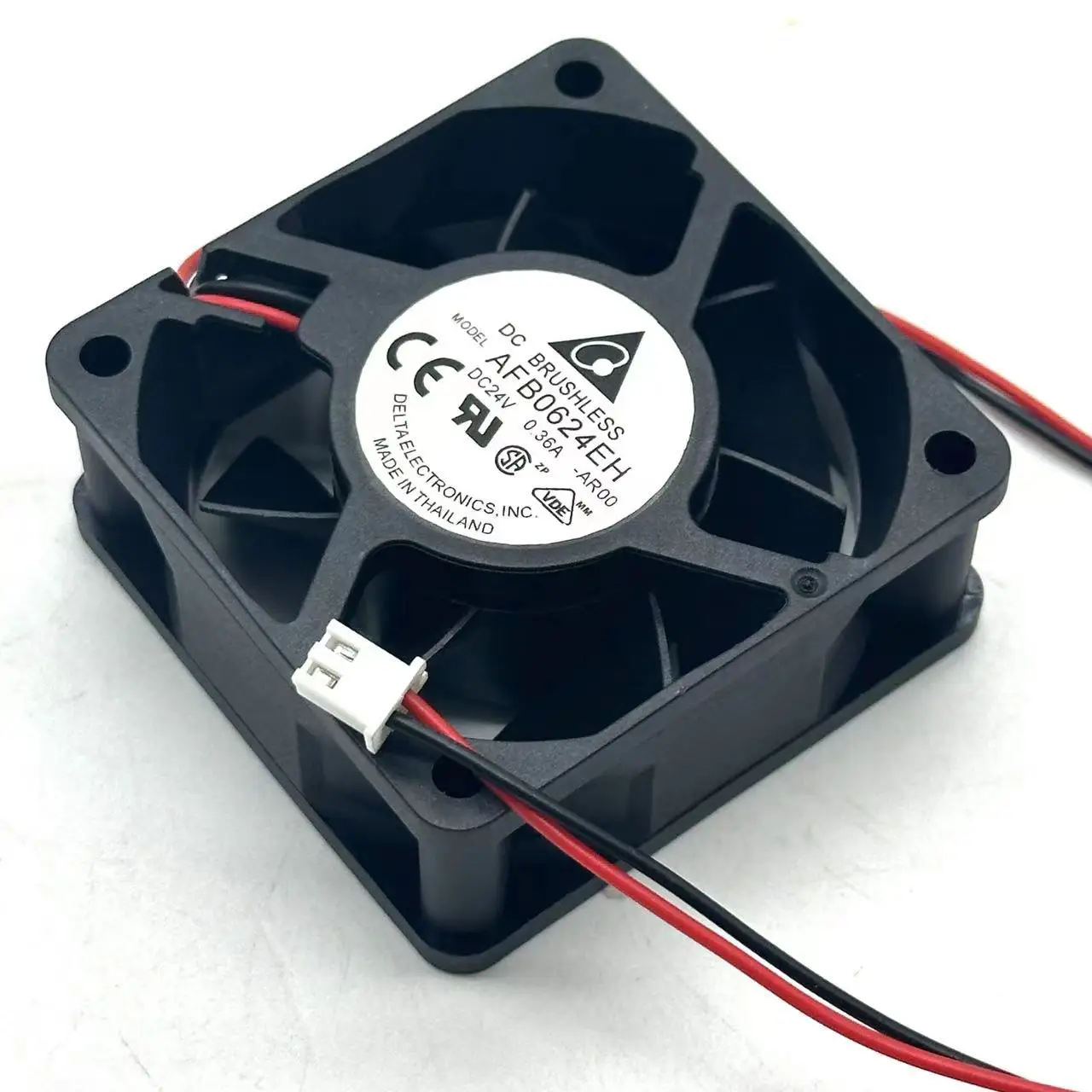 

Delta Electronics AFB0624EH Server Cooling Fan DC 24V 0.36A 60x60x25mm 2-Wire