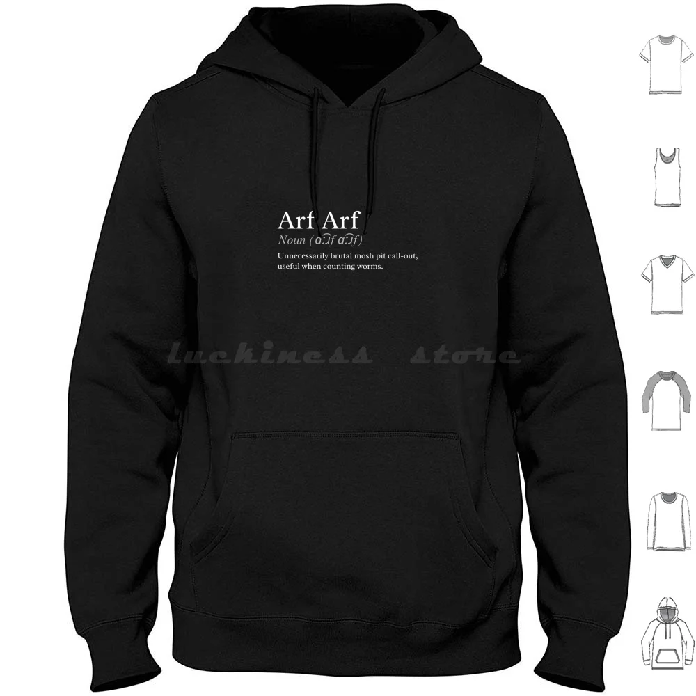 Knocked Loose-Counting Worms 'arf Arf' Definition Hoodies Long Sleeve Knocked Loose Counting Worms Arf Arf Arf Arf