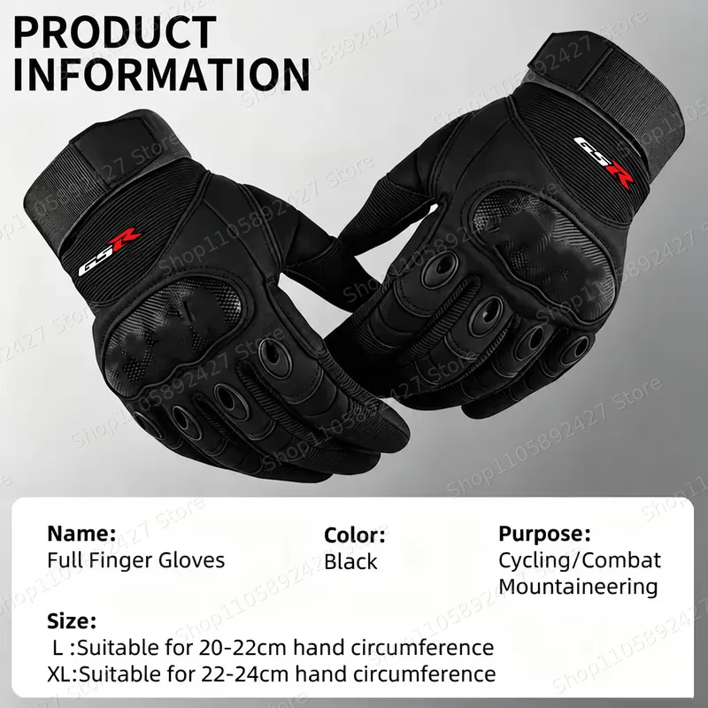For Suzuki GSR 400 600 750 GSR400 GSR600 GSR750 Accessories Motorcycle Gloves Safety Defense Motocross Gloves Outdoor