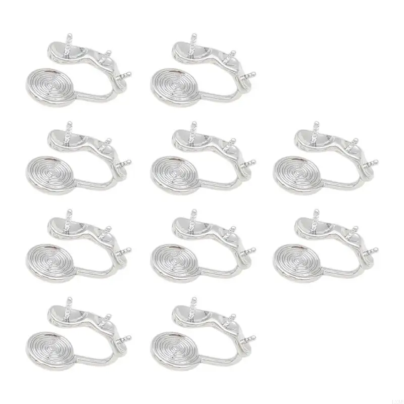  Trendy Without Piercing Earrings U Clip Designs With Pearls Detail Copper Alloy
