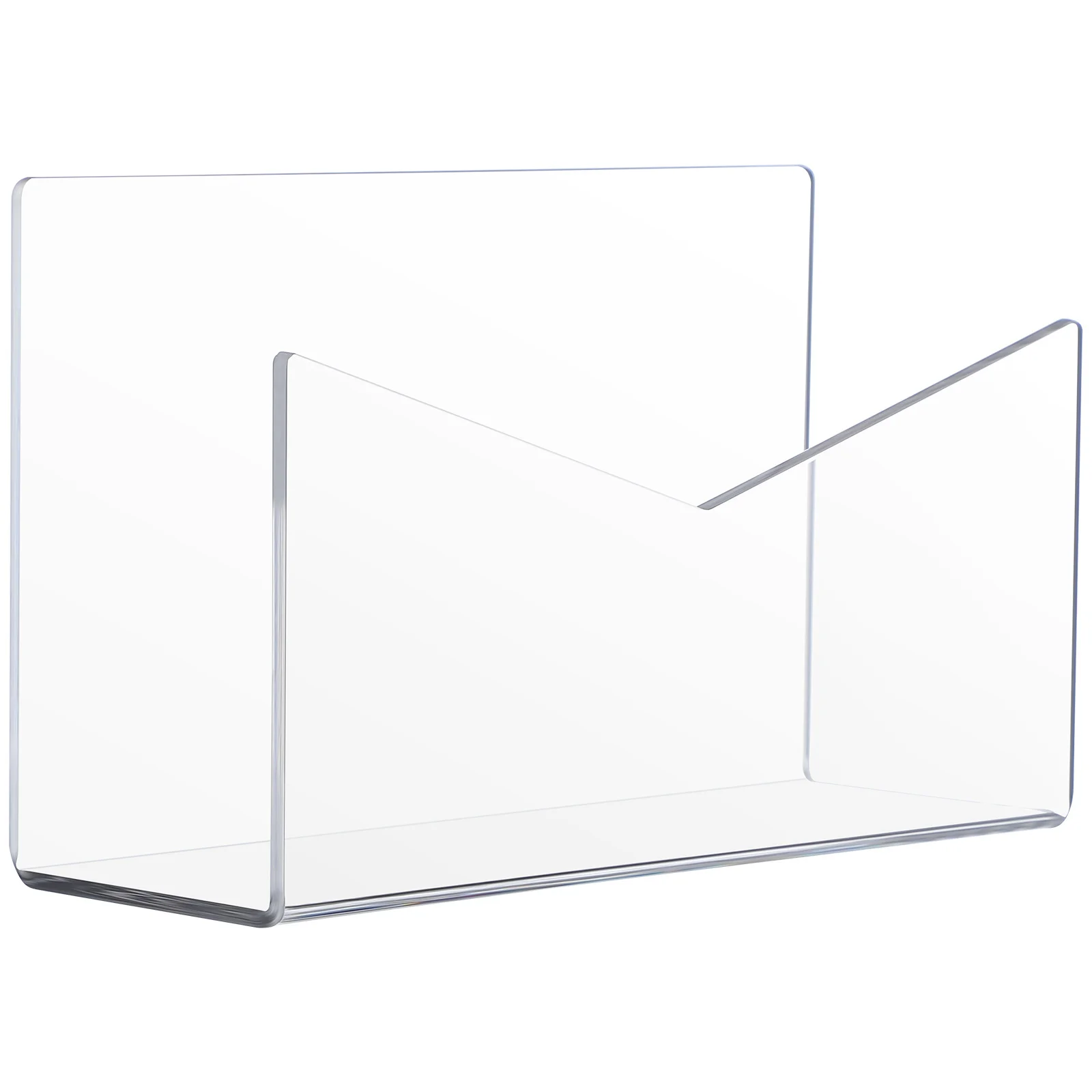 

Desk Mail Organizer Acrylic Transparent Letter Holder for Office Home School Envelope Document Storage Space Saving Solution