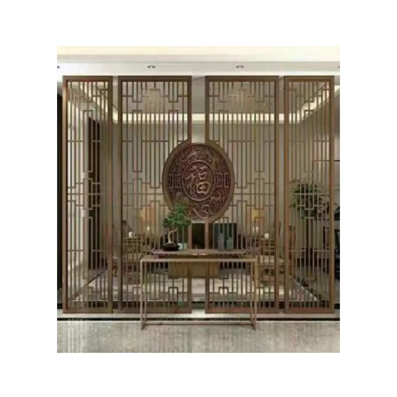 تخصيص شاشة معدنية الديكور الرجعية مكتب شاشة جوفاء غرفة المعيشة التقسيم الشاشة أنماط مختلفة للتخصيص