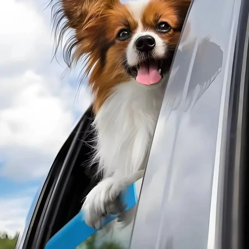 Almohadilla de soporte para la barbilla de perros para ventana de coche EVA, suave, soporte portátil para el borde de la ventana del coche, cojín para proteger la barbilla y las patas de las mascotas.