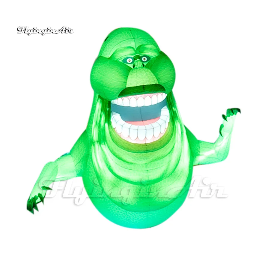 

Wonderful Lighting Green Inflatable Slimer Halloween Monster Ghostbusters Character Air Blow Up Ghost Balloon For Event