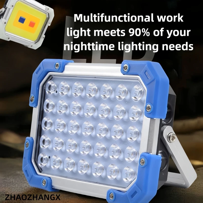 

ZHAOZHANGX уличный многофункциональный портативный рабочий фонарь высокой яркости с длительным сроком службы батареи, уличный фонарь для кемпинга