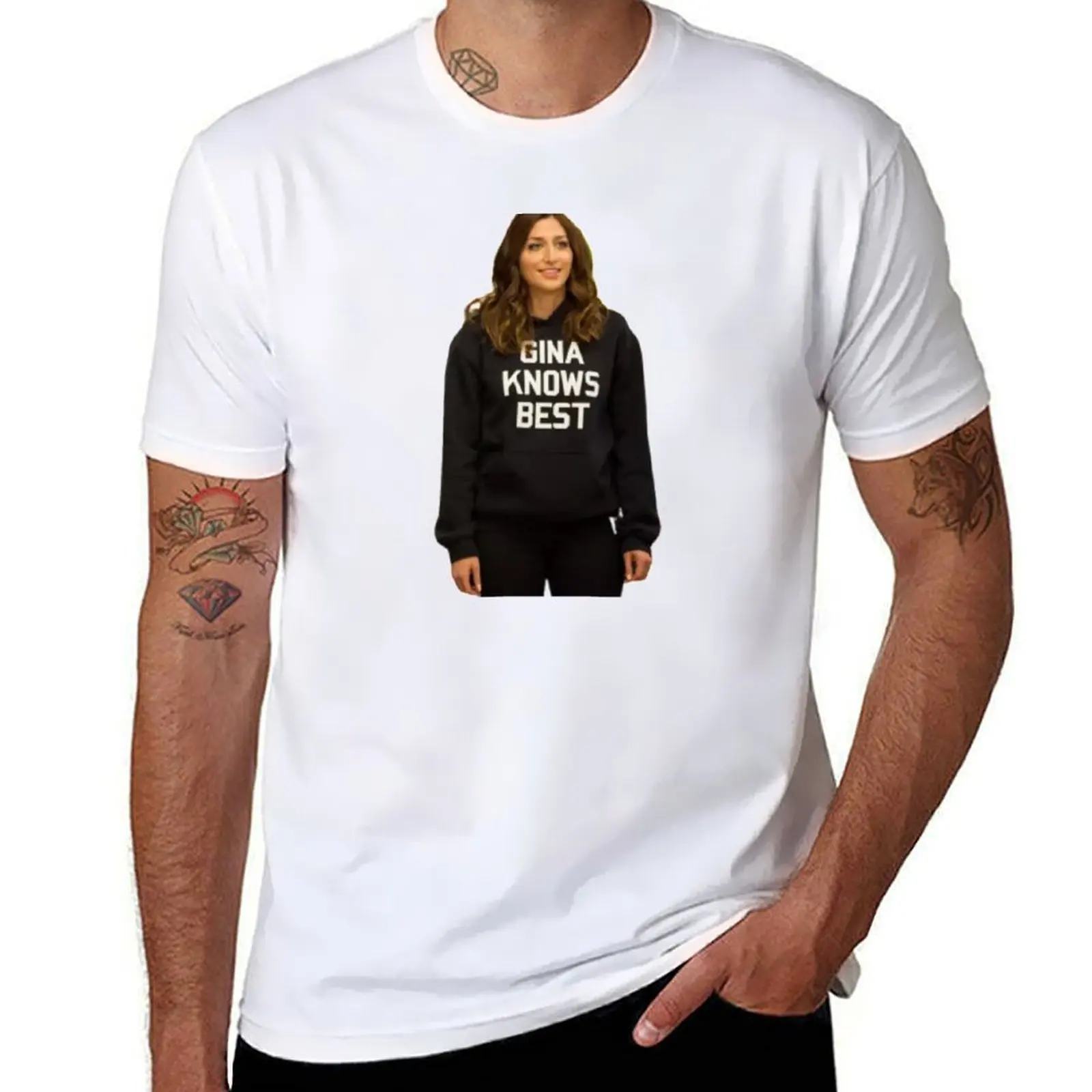 

Gina Linetti - Gina Knows Best T-Shirt man t shirts for men casual t shirt man luxury T-Shirt