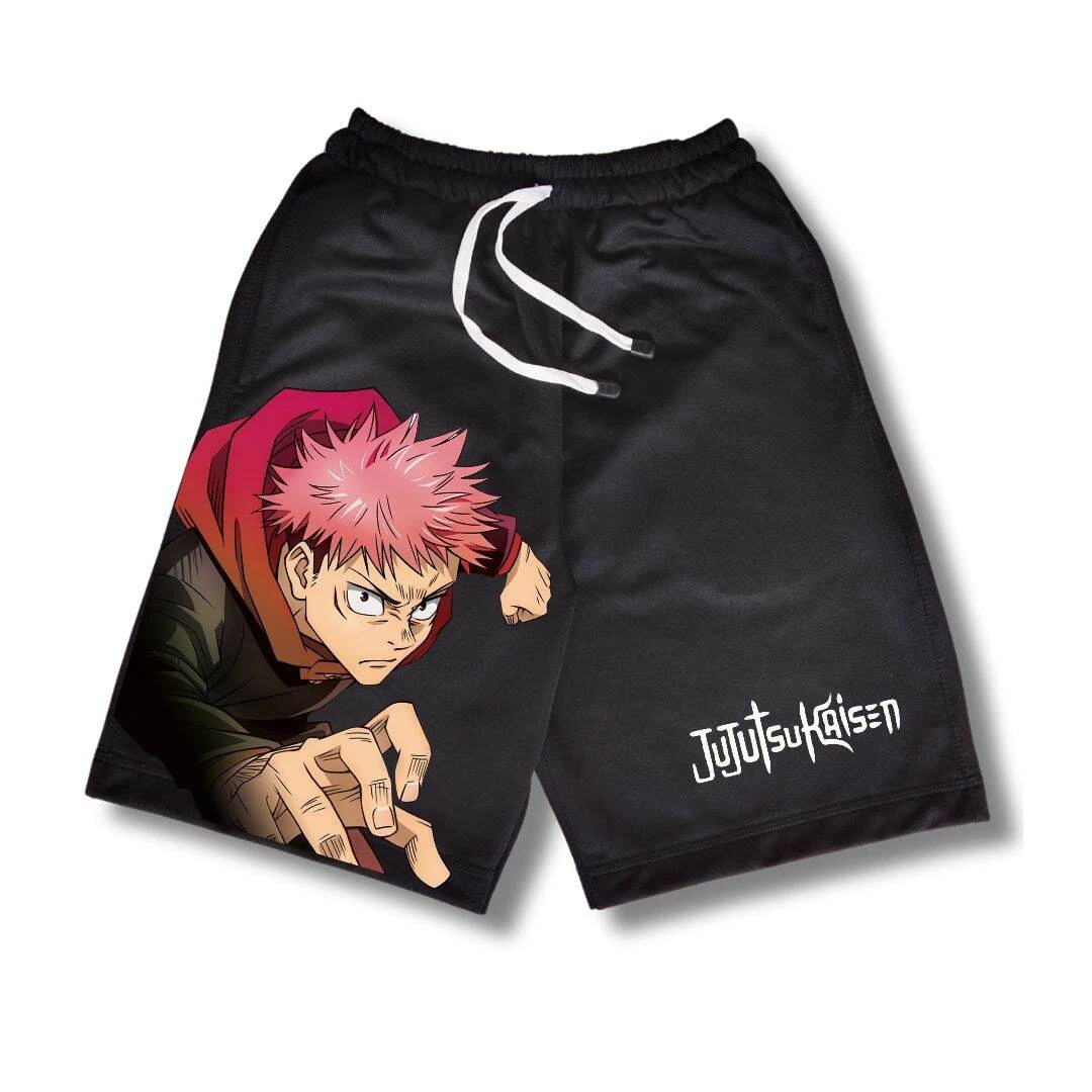 Hot Sale Jujutsu Kaisen Itadori Yuji 3D Print Shorts Men Casual Loose Sports Shorts Anime Streetwear Summer Beach Short Pants
