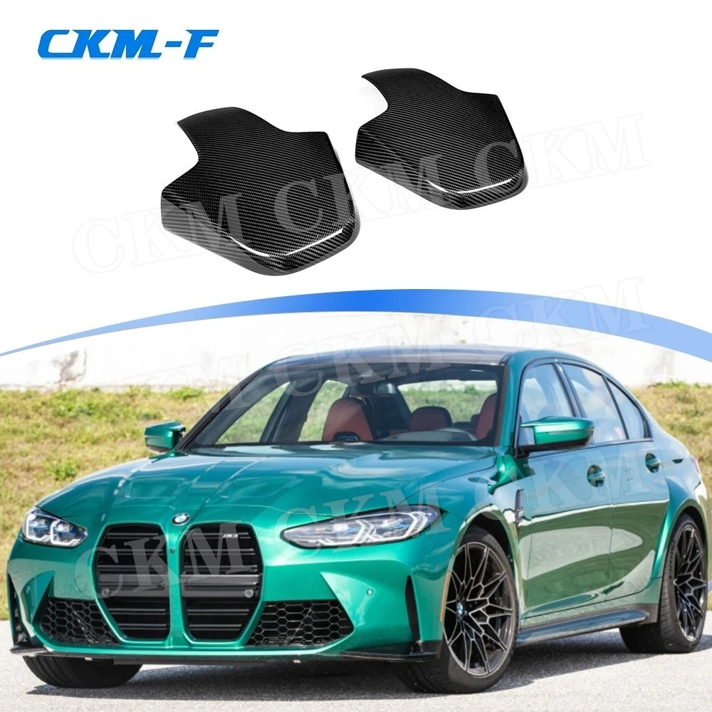 for BMW 3 Series G80 M3 8 Series F91 F97 F98 2020+ Dry Carbon Fiber Car Inner Seat Back Covers Trims Car Decoration