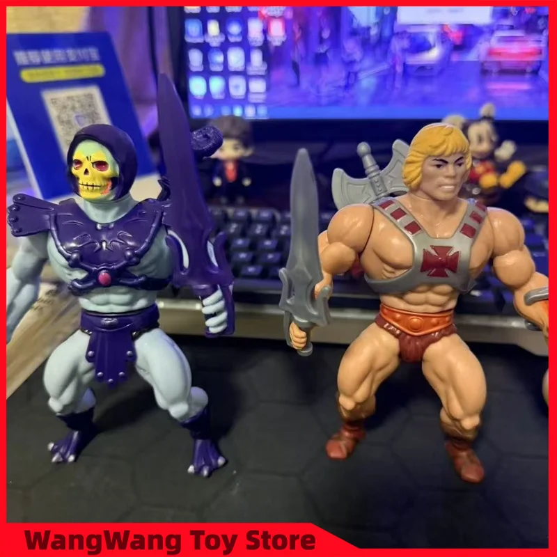 Anime He-Man High Quality Figure Skeletor Action Figures Version Statue Collection Model Desk Decoration Doll Toy Christmas Gift