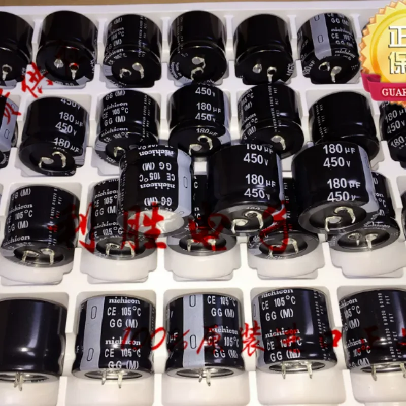 5PCS-30PCS  180UF 450V Nichicon capacitor from Japan 450V180UF 30 * 25 GG 105 degrees