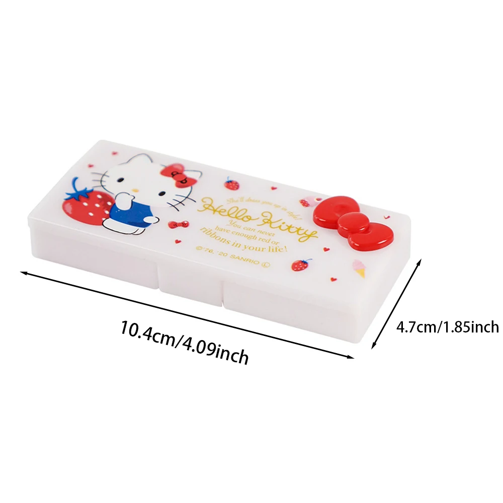 Genuine Sanrio Hello Kitty My Melody Y2K Storage Box Kawaii KT Cat Cartoon Desktop Hairpin Organzier Boxs Girls Gifts Toys