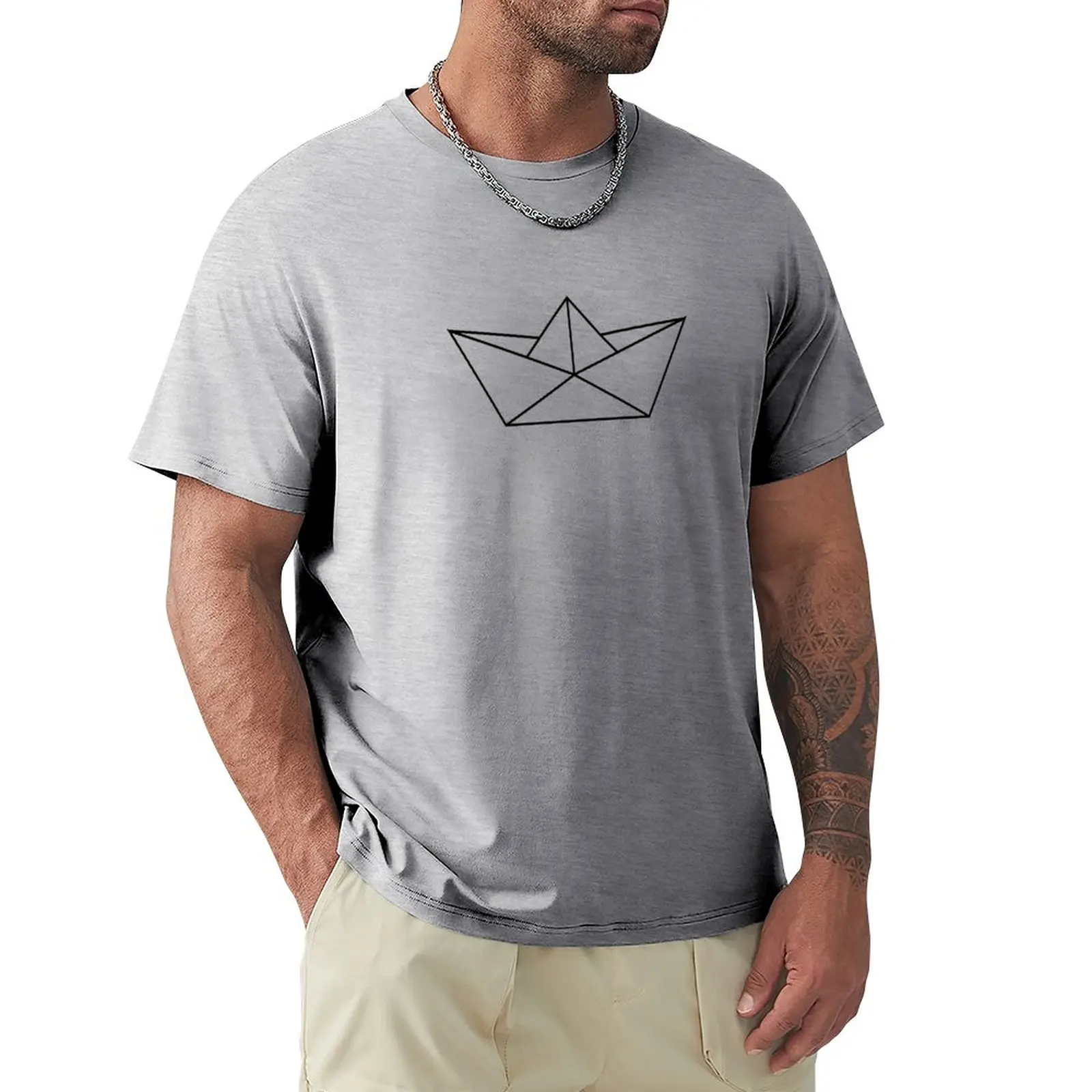 

Paper ship T-Shirt plus size tops vintage t shirts for men