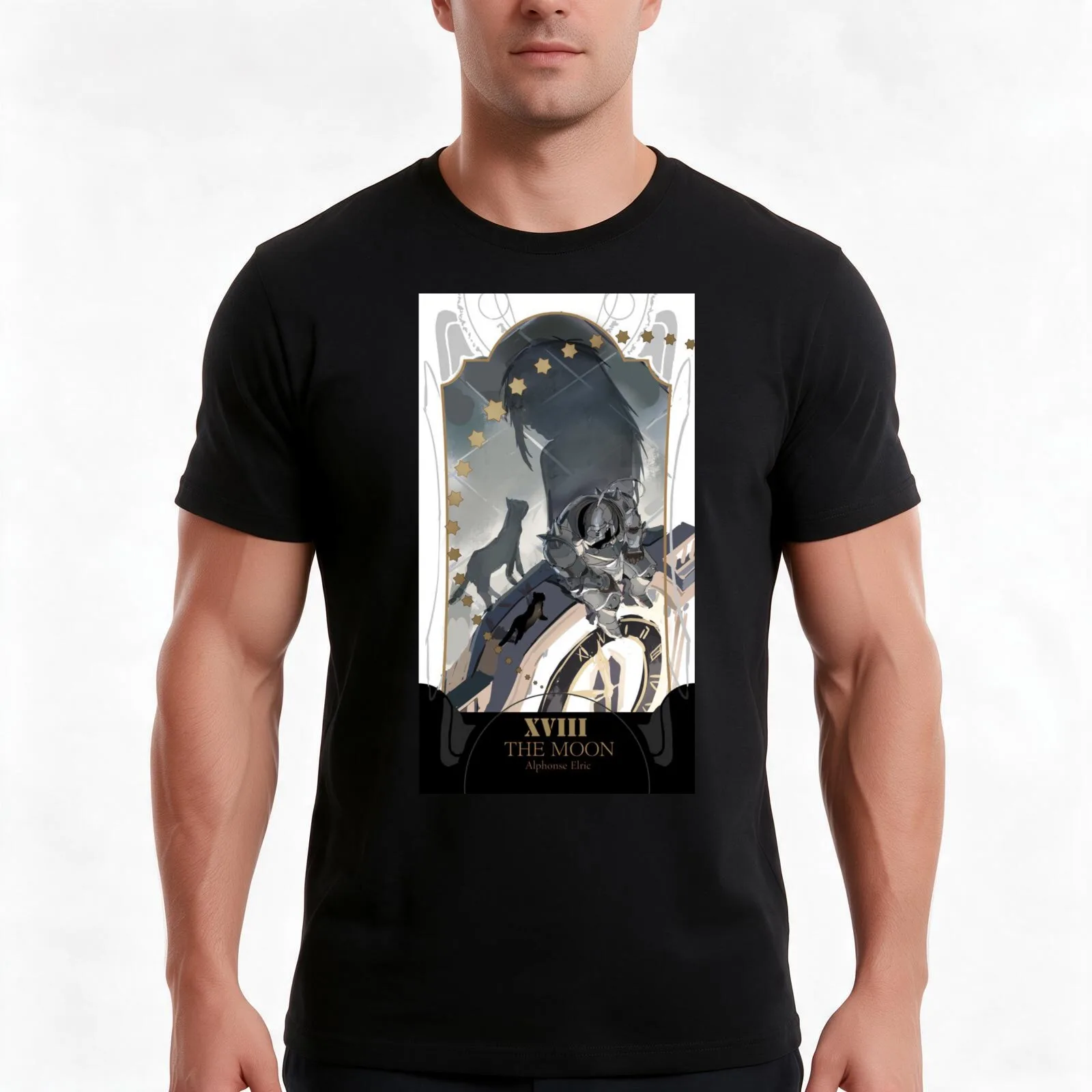 Fullmetal Alchemist Brotherhood - Alphonse Elric T-Shirt, Summer Casual Cotton Tee, Oversized Streetwear Tops, Unisex Men Women