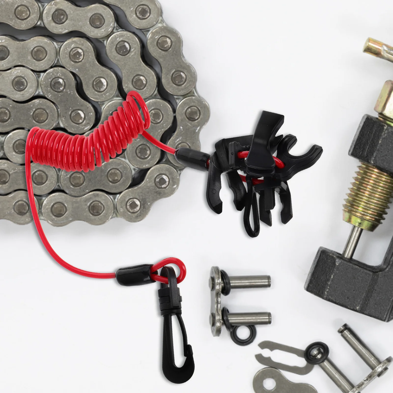 

Emergency Kill Switch and Lanyard for Outboard Motorboats Instant Engine Stop Safety Cord for Enhanced Marine Use