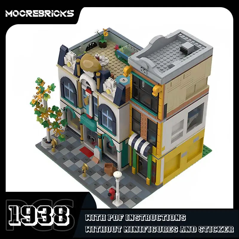 Popular Modular Radio Station City Famous Architecture Building Blocks Street View Series Model Bricks Children's Display Toys