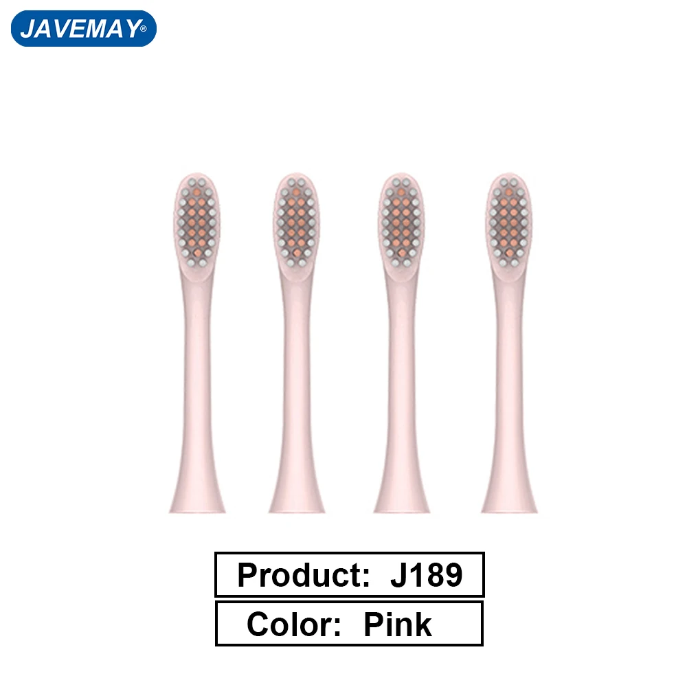 Electric Toothbrush Head Soft Sonic Rechargeable Replacement Washable Whitening Sensitive Tooth Brush Heads for JAVEMAY J189