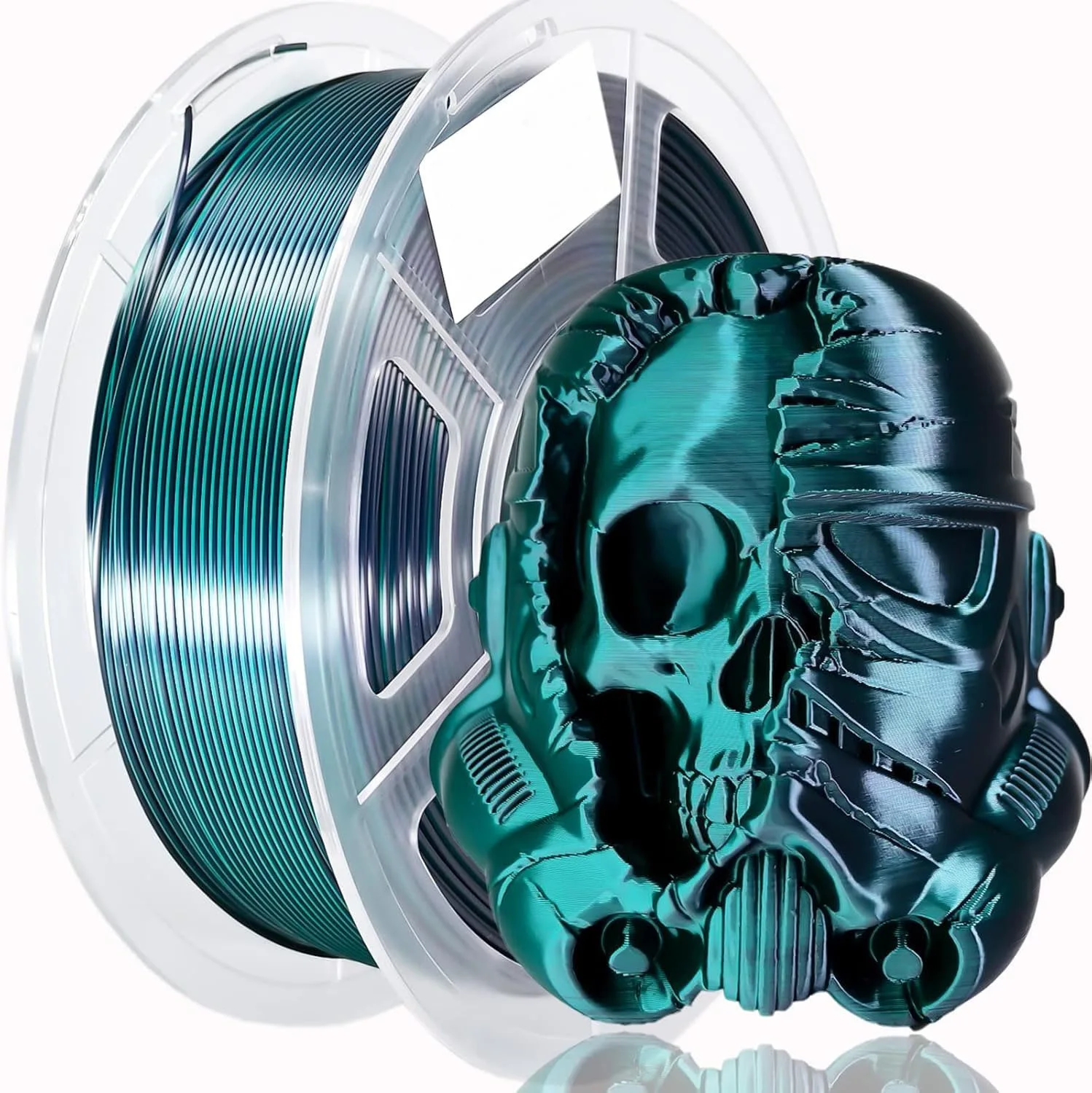 1kg Filament PLA Silk do Drukarek 3D 1.75mm Wielokolorowy Filament Jedwabisty z Gładkim Gradientem Efektu Tekstury, Materiał do Drukarek FDM, Materiały Eksploatacyjne — zdjęcie produktu 4