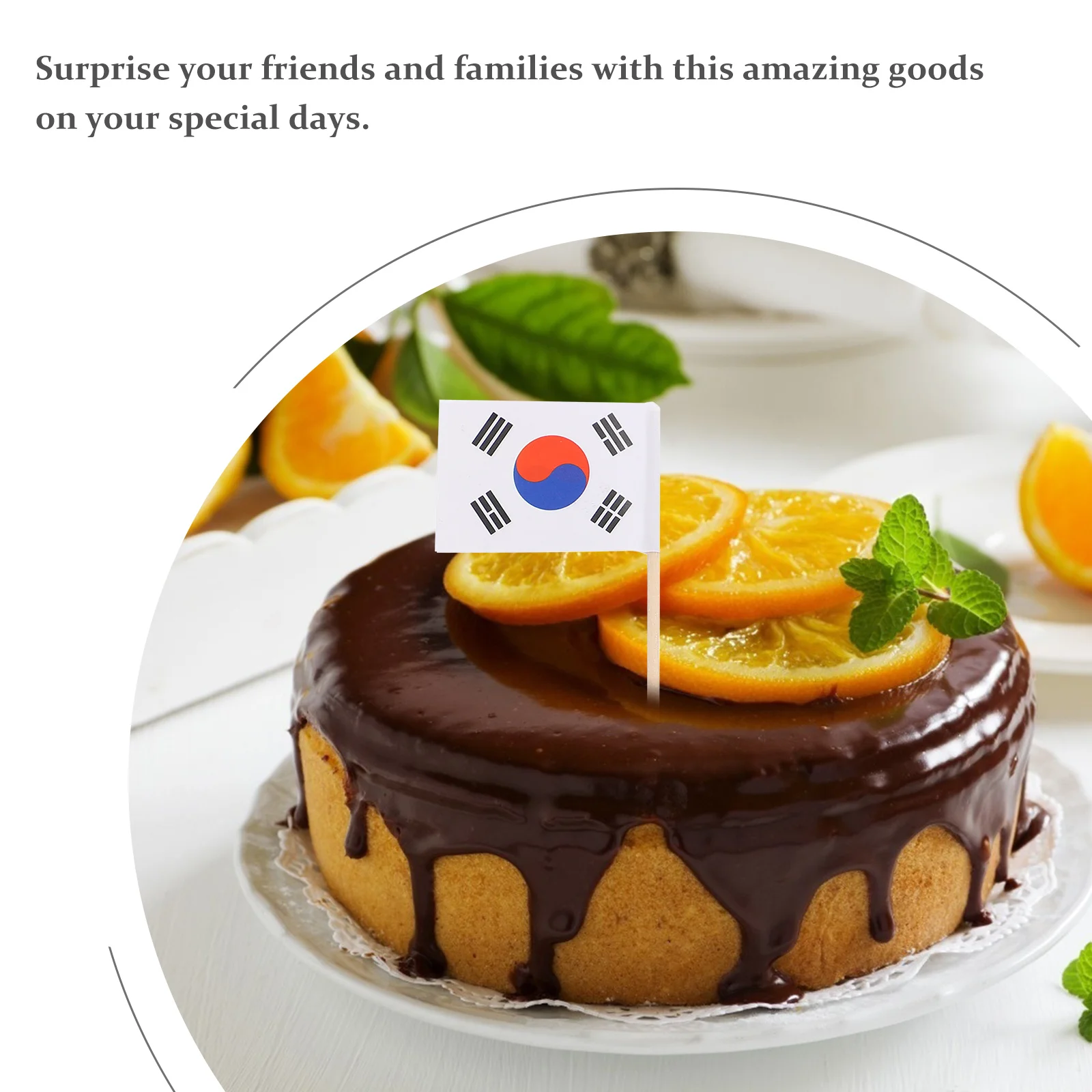 

200Pcs Stylish National Flag Toothpicks for Themed Parties Elegant Fruit and Dessert Decorations Party Toothpicks