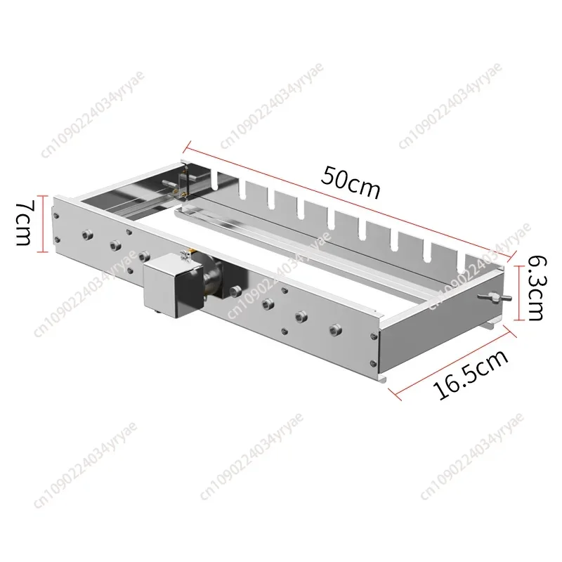 5V Can Connect To Power Bank AC/DC Fully Automatic BBQ Flip Rack Adjustable Width Rolling BBQ String Machine