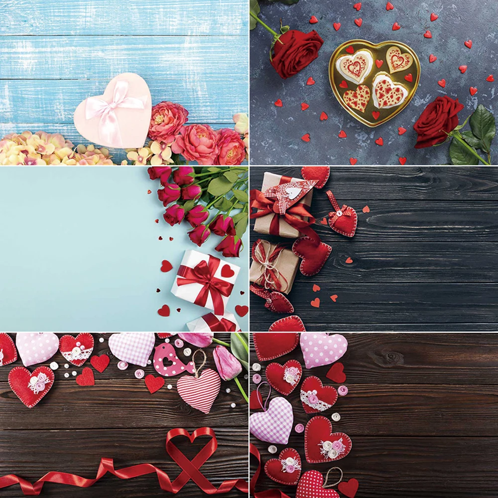 

MOON.QG Valentine'S Day Photography Backdrop Love Red Rose Balloon Photozone Background Child Photo Studio Photocall Props