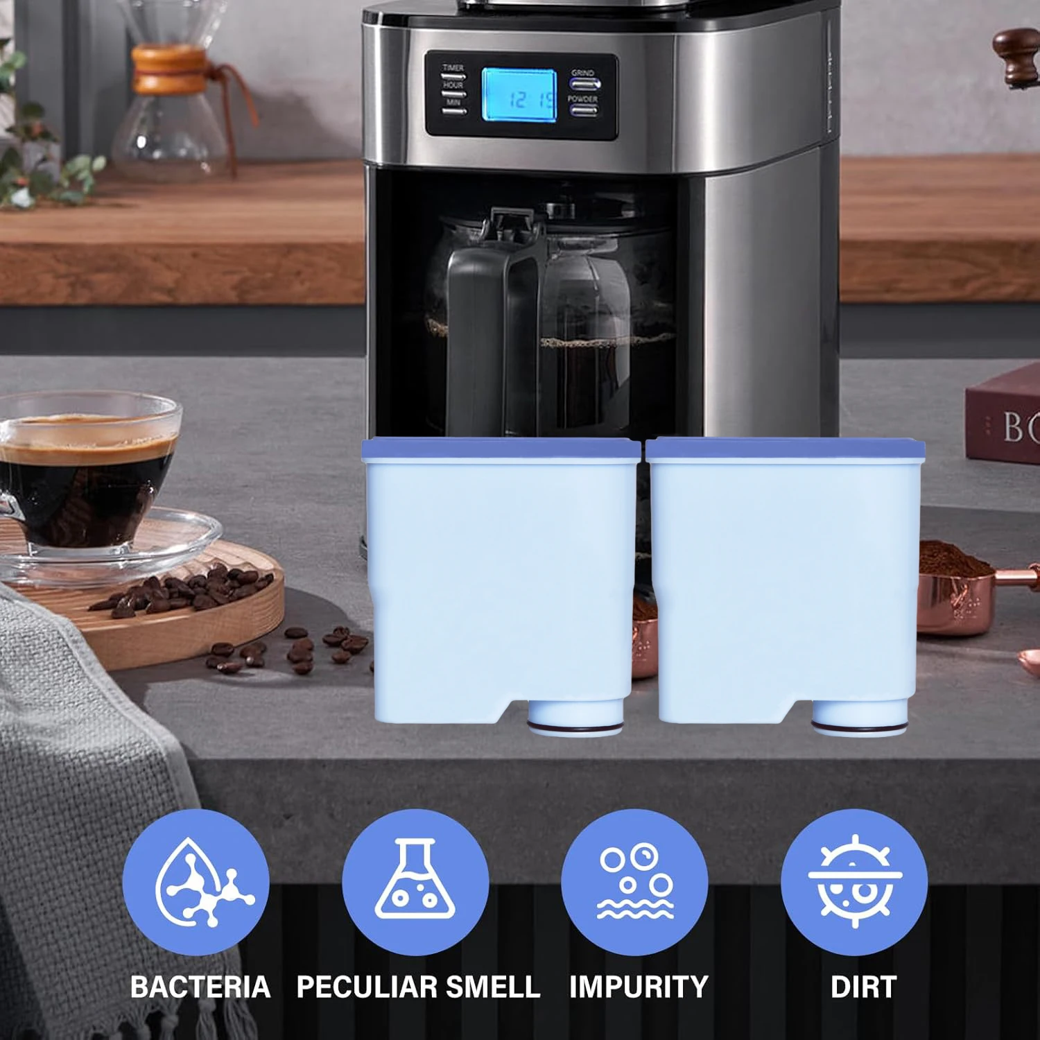 AquaClean Filter Compatible with Philips Coffee Machines – CA6903 Water Filter for EP1220/2230/3241, Series 1200/2200/3200/5400 image 2