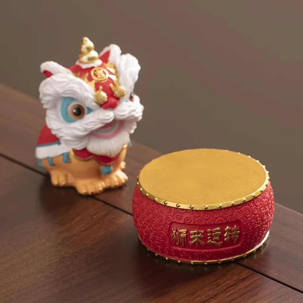 China-Chic Lion Dance Creative Ornaments Desktop Decoration High Level Small Group Birthday Craft Gift