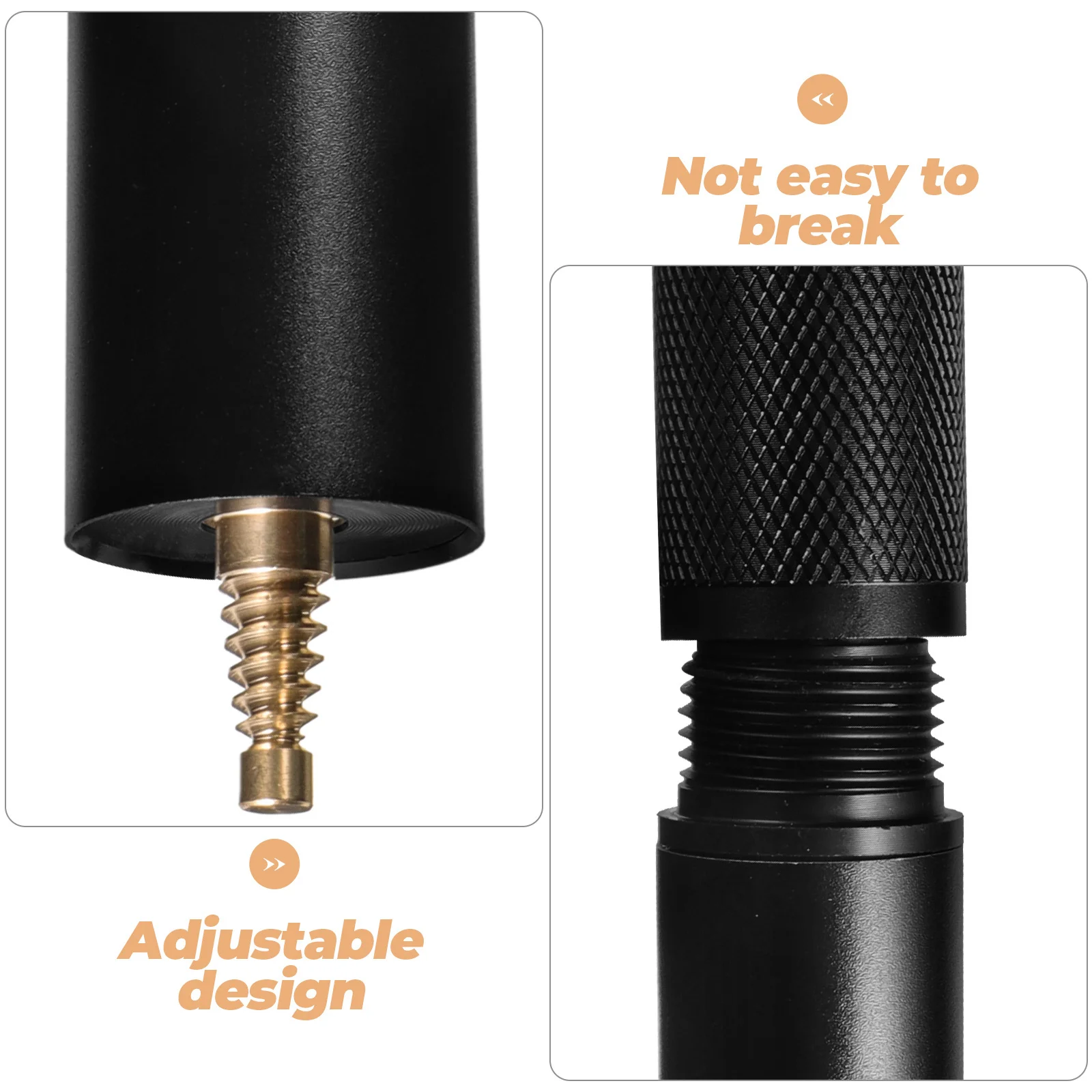 

Billiard Cue Extender Portable Aluminium Lightweight Durable Pool Cue Extension Rod Practical Billiard Accessory