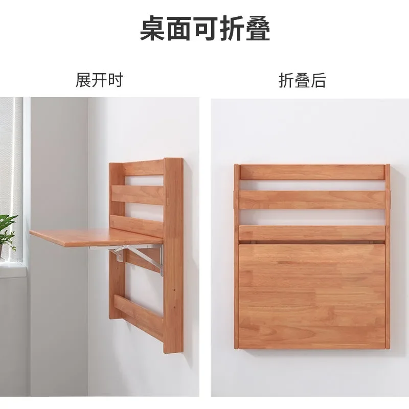 Design Folding Desk Solid Wood Minimalist Coffee Tables Creative Living Room Side Tables Modern Bedside Table Home Furniture image 4