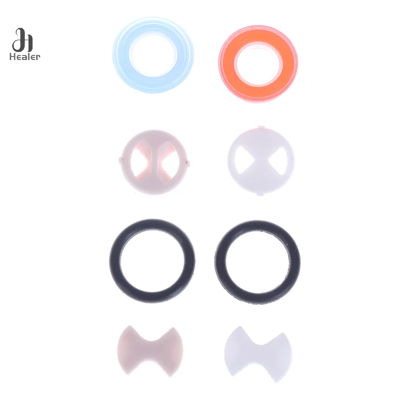 8Pcs/set Ceramic Disc Silicon Washer Insert Turn Replacement 1/2" For Valve Tap