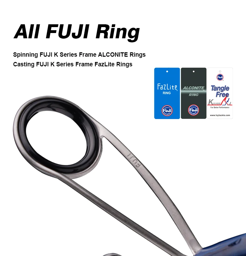 PURELURE DANCE S822H ML H Spinnrute für Bass High Carbon Long Throwing Angelrute im FUJI-Zubehör, Plus Spinnrolle – Detail 6