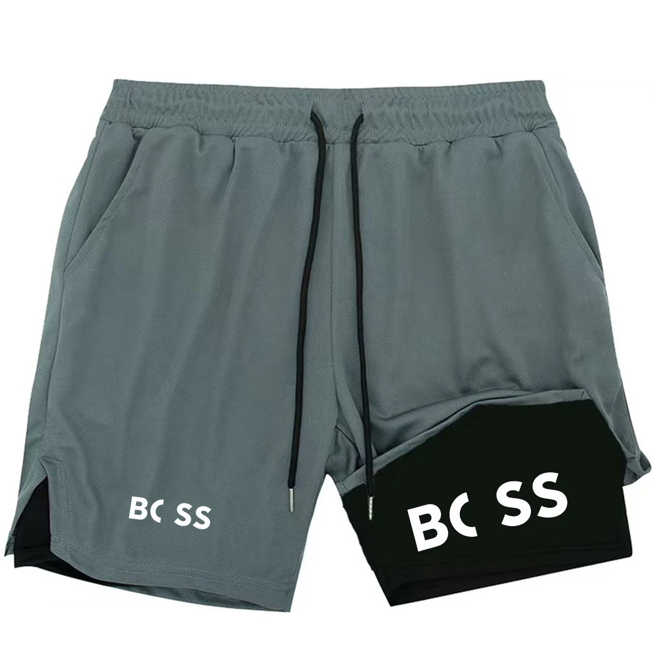 

Men Running Shorts 2 In 1 Double-deck Sport Sportswear Gym Fitness Short Pants Training Jogging Bottom Men's Clothing