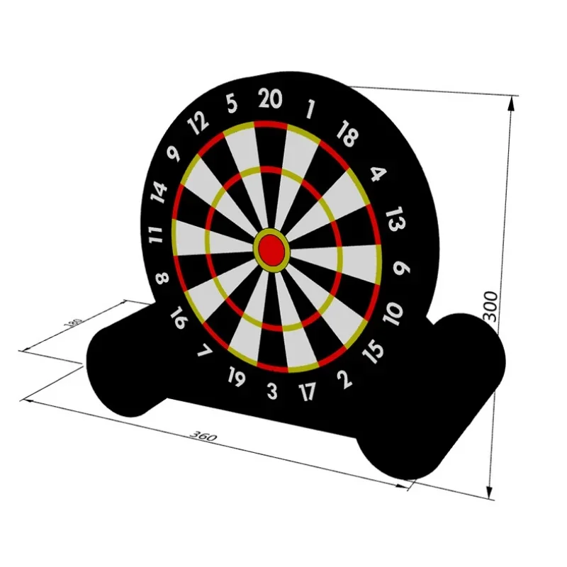 ลูกดอกฟุตบอลเป่าลม 10 ฟุตเป้าหมายกีฬากลางแจ้งเด็กเกมแบบโต้ตอบพ่อแม่และลูกกีฬาแบบพกพาความบันเทิง