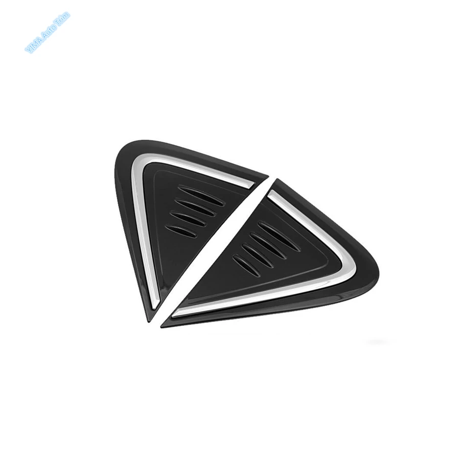 Car Leaf Board Decor on Shark Gills Trim Stickers For Toyota C-HR CHR 2016 - 2022 Black / Chrome Exterior Modified Accessories