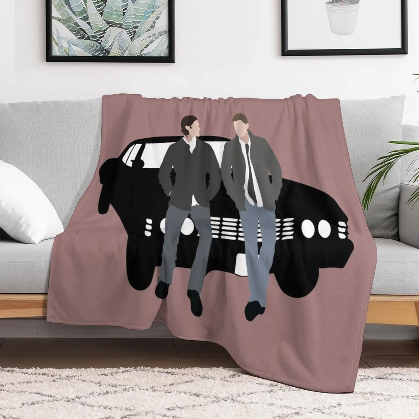 Supernatural - Sam & Dean Winchester Throw Blanket Winter beds Cute Thermal Picnic Blankets