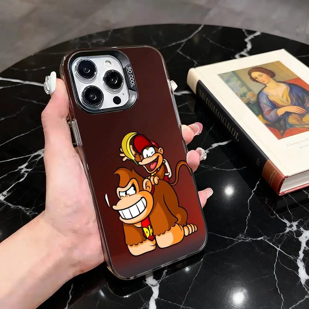 Donkey K-kong G-game  Phone Case For iPhone 17,16,15,14,13,12,11 Plus,Pro Max,XS,Colored Silver Plated Inside Cover