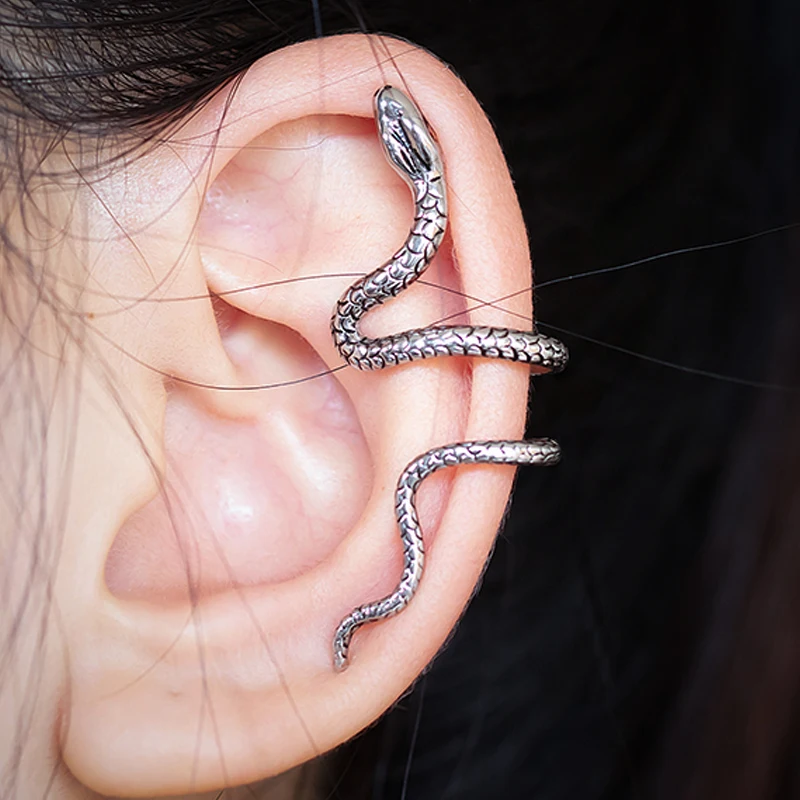 

100PCS Sliver Color Snake Ear Cuffs