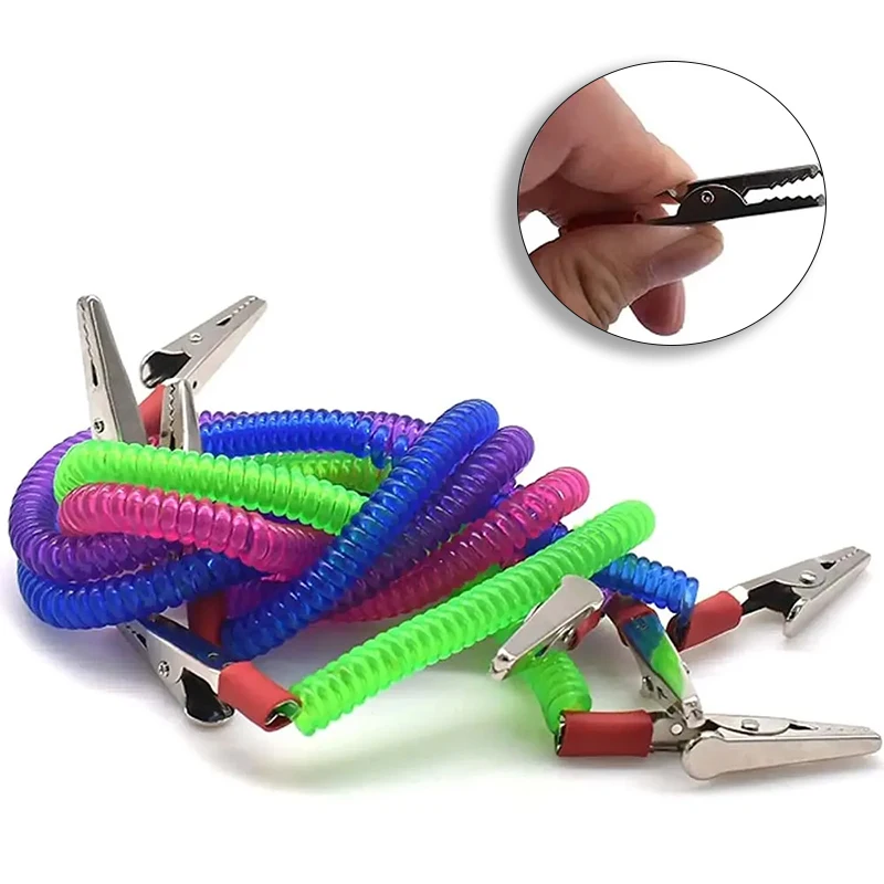 1/5 Pcs Dental Scarf Clip Flexible Spring Rope Bib Clip Dentist Laboratory Dental Material