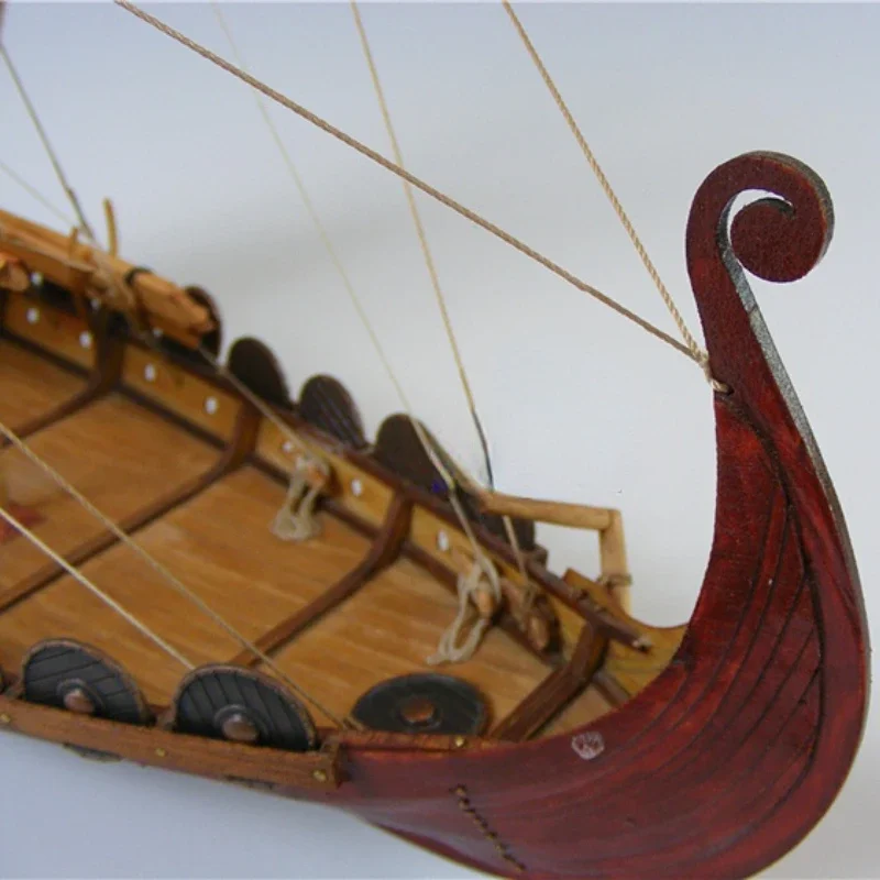 Wooden Scale Sailing Boat Wood Scale Ship 1/50 Viking Ships Scale Assembly Model Ship